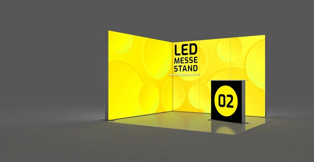 Mobile LED Messestand L